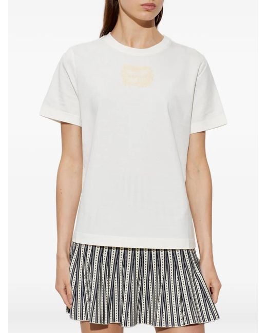 McQueen White Logo-Patch T-Shirt