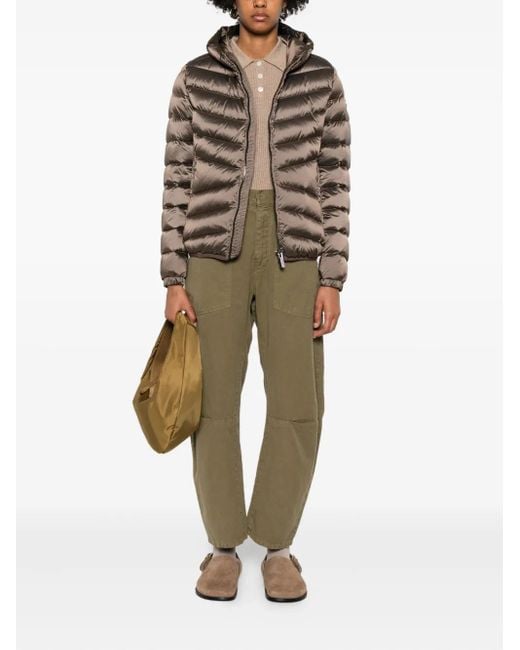 Colmar Brown Hooded Quilted Jacket