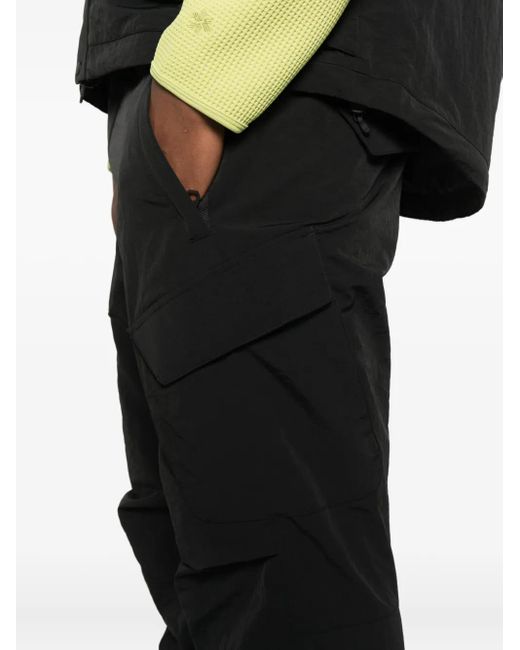 JG1 Black Cargo Pocket Trousers for men
