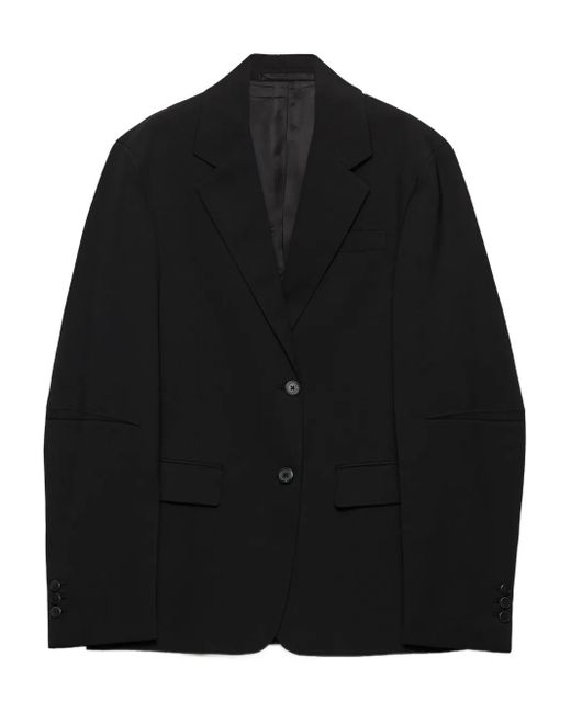 Prada Black Sakko mit fallendem Revers