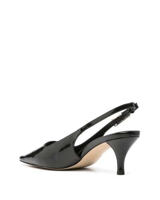 Twinset Black Pointed-Toe Slingback Pumps