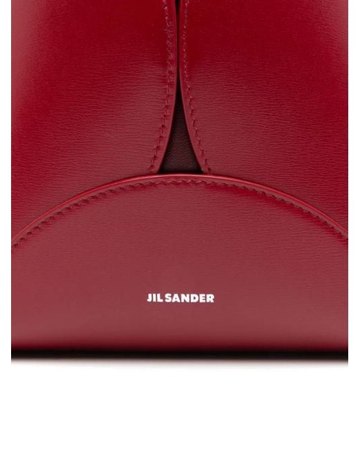 Jil Sander Red Kleine Curve Umhängetasche