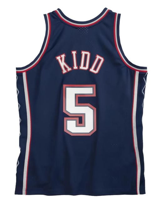 Mitchell & Ness Blue X New Jersey Logo-Print Vest for men