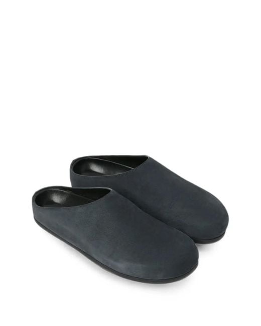 Studio Nicholson Black Wearing Leather Clogs for men
