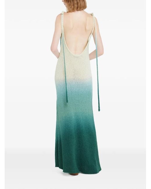 Alanui Wave Bloom Maxi-Jurk in het Green