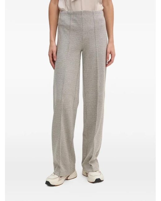 Ouí Natural Houndstooth Trousers
