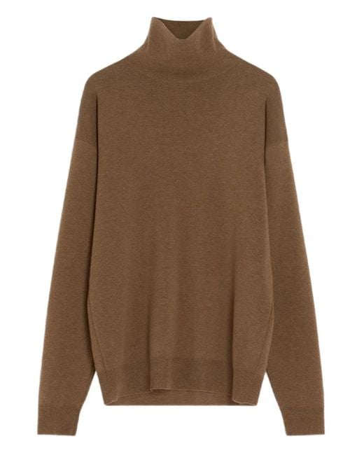 Lemaire Brown Crew-Neck Sweater for men