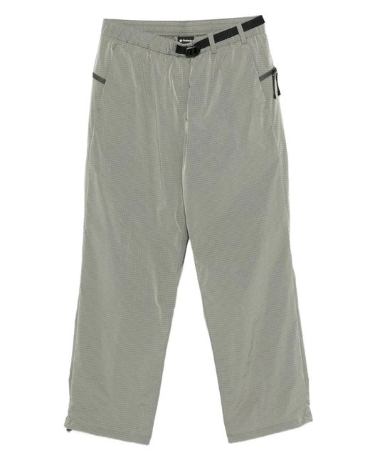 Goldwin Gray Belted Ripstop Track Pants for men