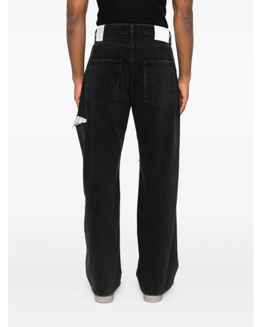 ICON DENIM Black Scott Ripped Denim for men