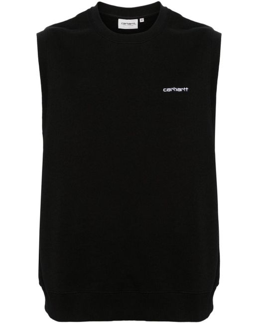 Carhartt Black Script Cotton Vest for men