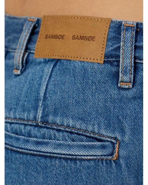 Samsøe & Samsøe Blue Saharperfluid Pleated Jeans