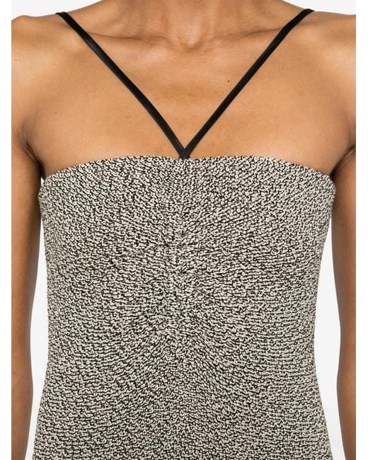 Nanushka Gray Rois Mini Dress