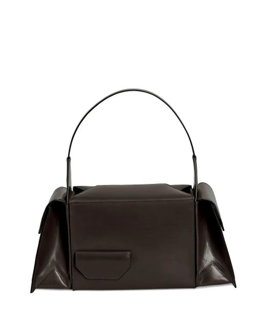 Merryl Tielman Black Barbara Leather Shoulder Bag