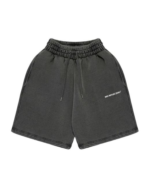 MKI Miyuki-Zoku Gray Drawstring Uniform Shorts for men