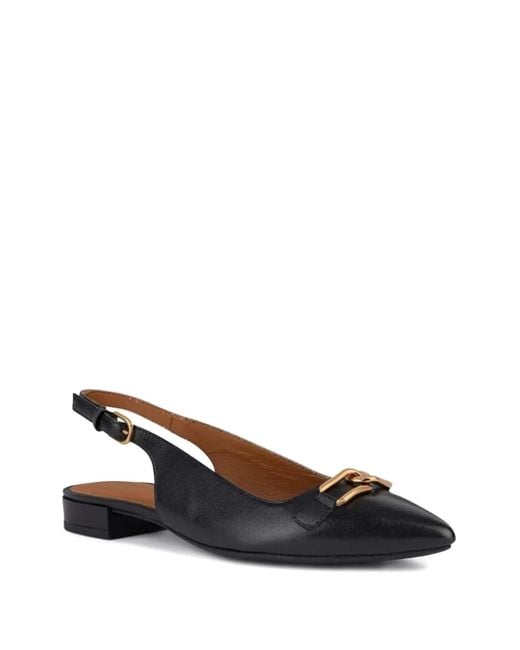 Geox Black Slingback Pumps