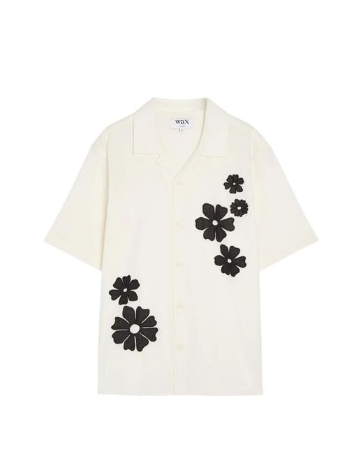 Wax London White Didcot Short-Sleeve Shirt for men