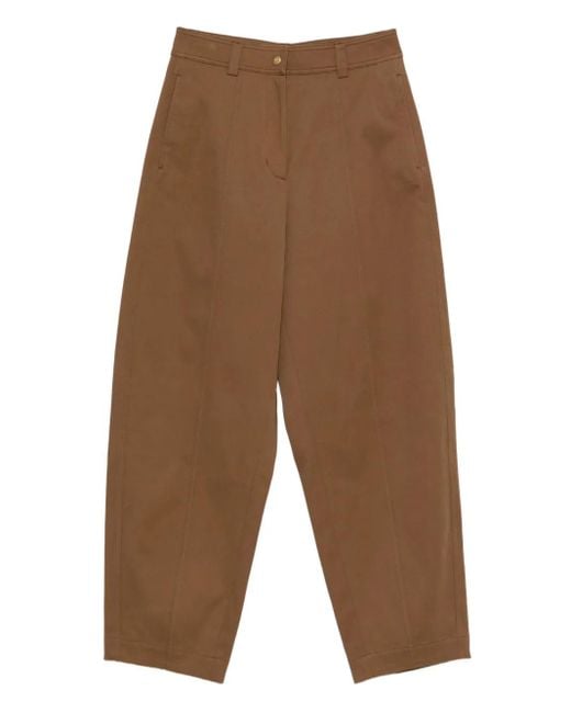 Moncler Brown Gabardine Trousers