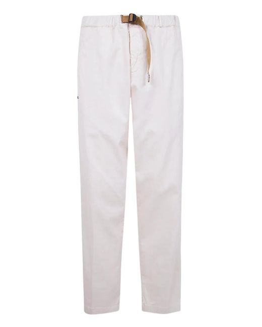 Pantaloni Con Coulisse di White Sand in White da Uomo