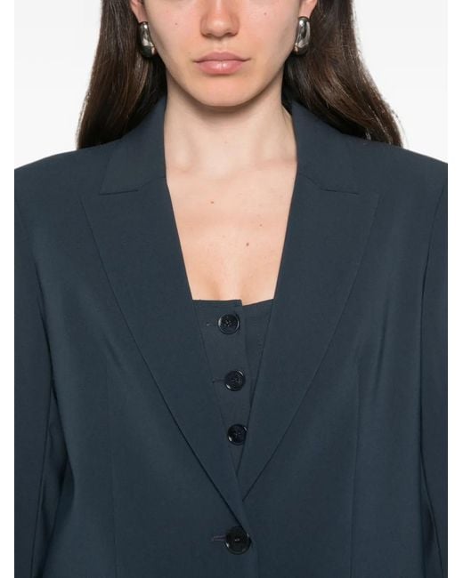 Patrizia Pepe Blue Two-Button Blazer