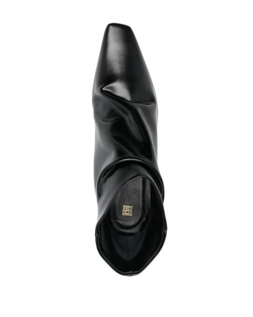 Totême  Black 60Mm Leather Ankle Boots