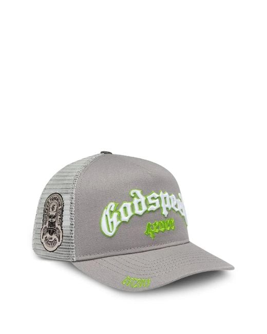 Godspeed Gray Forever Embroidered Mesh-Panel Hat for men