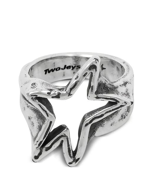 Twojeys Metallic Star Siegelring