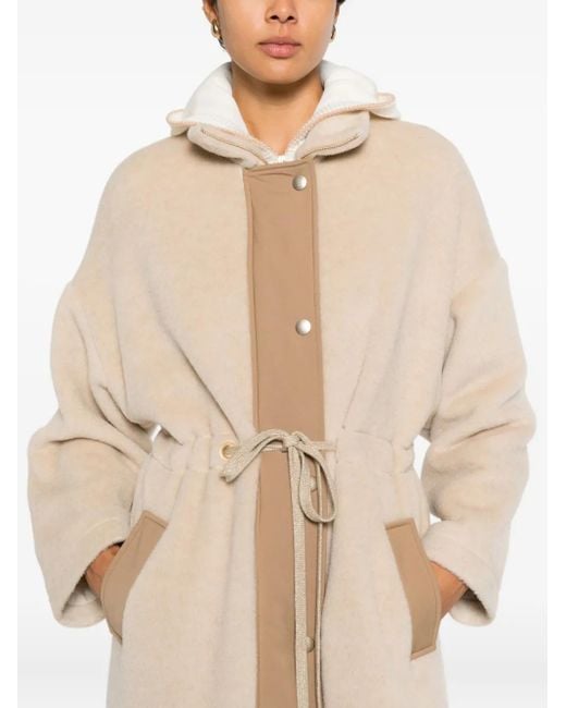 Eleventy Natural Zip-Up Coat