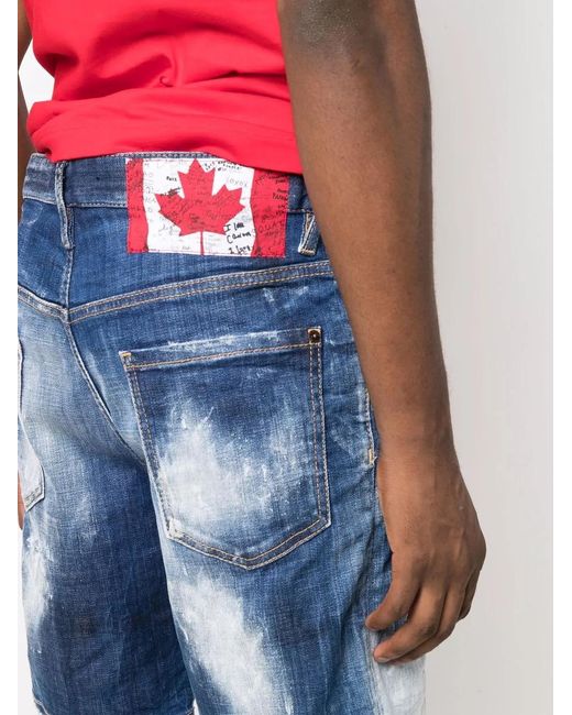 DSquared² Blue Shorts Denim for men
