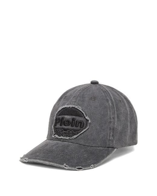 Cappello Da Baseball Con Applicazione Logo di Philipp Plein in Gray
