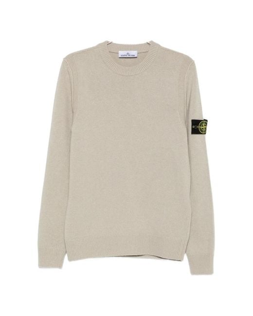 Stone Island White Ribbed-Knit Kit for men