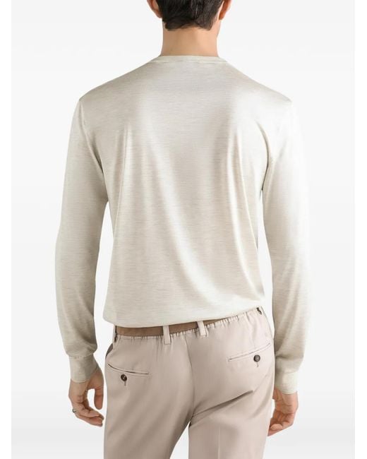 Dolce & Gabbana White Silk T-Shirt for men