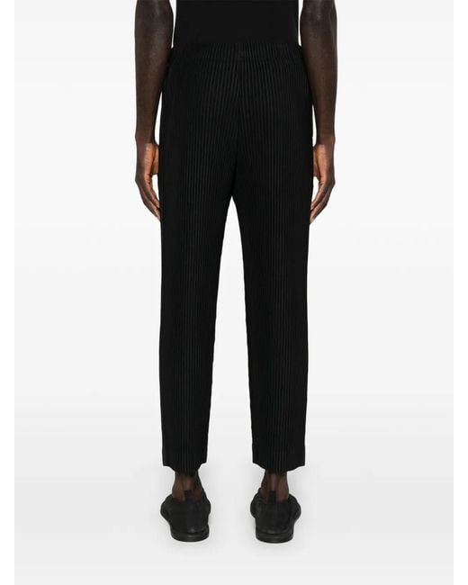 Homme Plissé Issey Miyake Black Homme Plisse' Issey Miyake Pleated Trousers for men