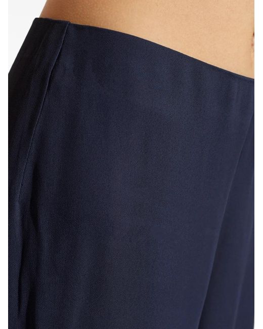 Cult Gaia Blue Sara Straight-Leg Trousers