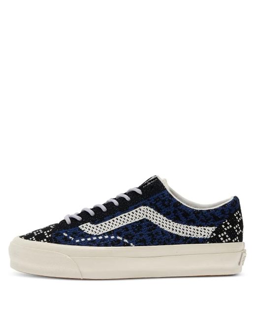 Vans Blue Old Skool 36 Lx Patterned Knit Sneakers