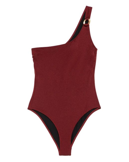 Anjuna Red Asymmetric Swimsuit