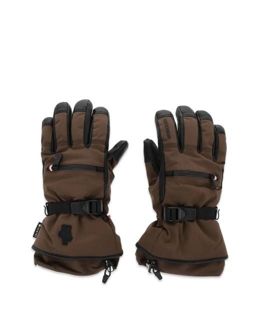 Moncler Black Gore-Tex Drawstring Gloves for men