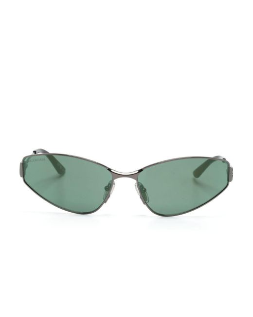 Balenciaga Green Cat-eye Frame Sunglasses