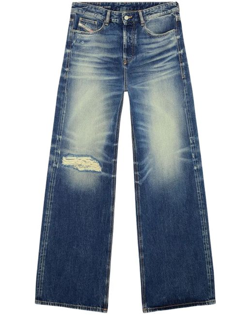 Vaqueros rectos D-Rise 09j95 DIESEL de hombre de color Blue