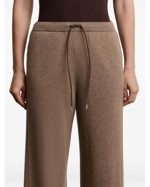 12 STOREEZ Brown Drawstring Cashmere Trousers
