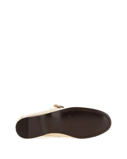 Hereu Natural Buckle Detail Loafers