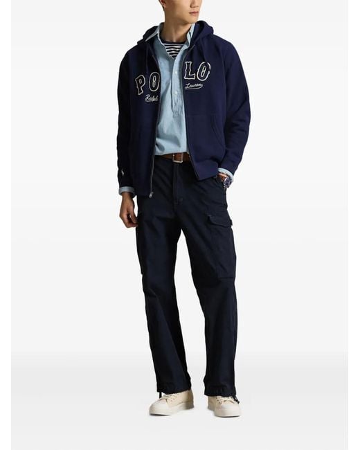 Polo Ralph Lauren Blue Full-zip Hoodie for men