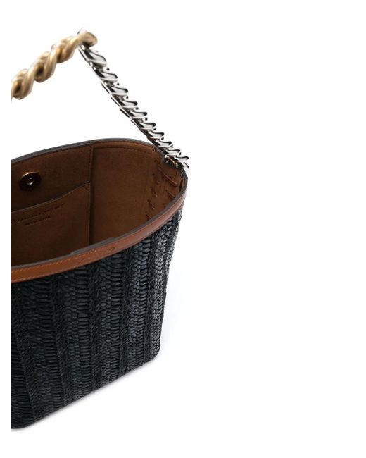 Stella McCartney Black Chain-Link Medium Tote Bag