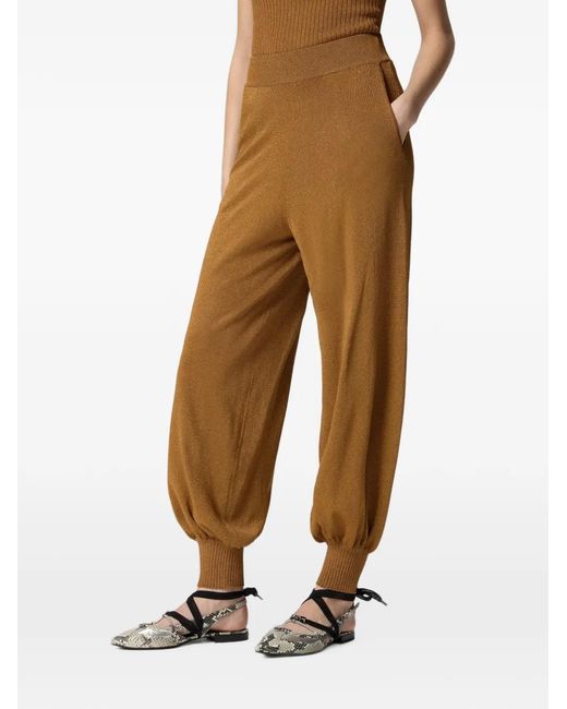 Pinko Brown Cuffed Trousers