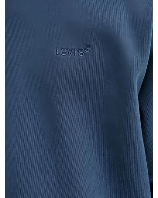 Levi's Blue Authentic Logo Hoodie for men