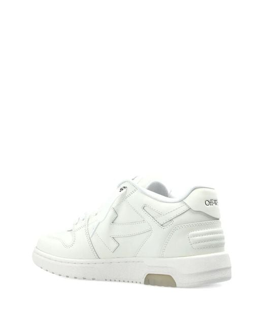 Off-White c/o Virgil Abloh Blue Out Of Office For Walking Leather Sneakers