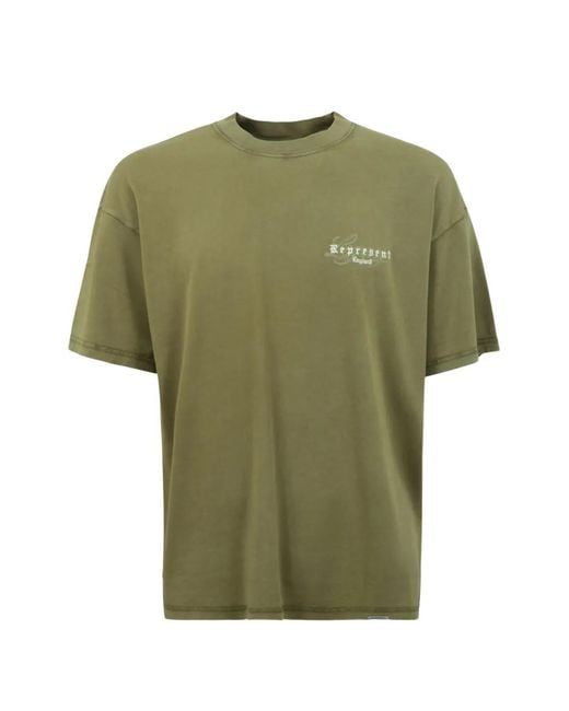 Represent Green Legacy Overprint T-Shirt for men