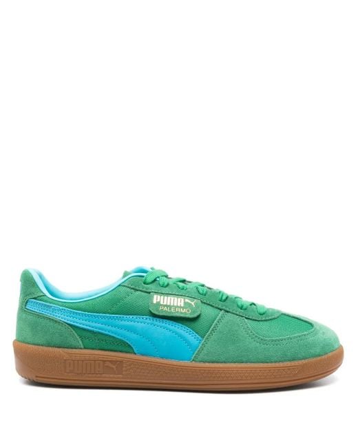 PUMA Green Palermo Vintage Update Sneakers