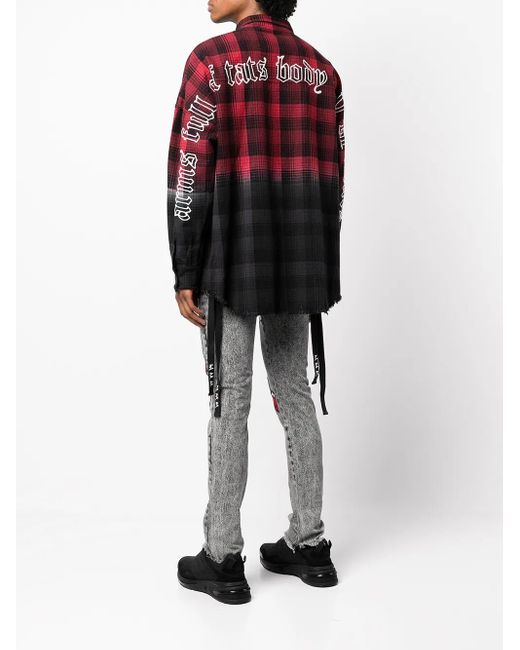 Haculla Red Arms Full Of Tats Body Shirt for men