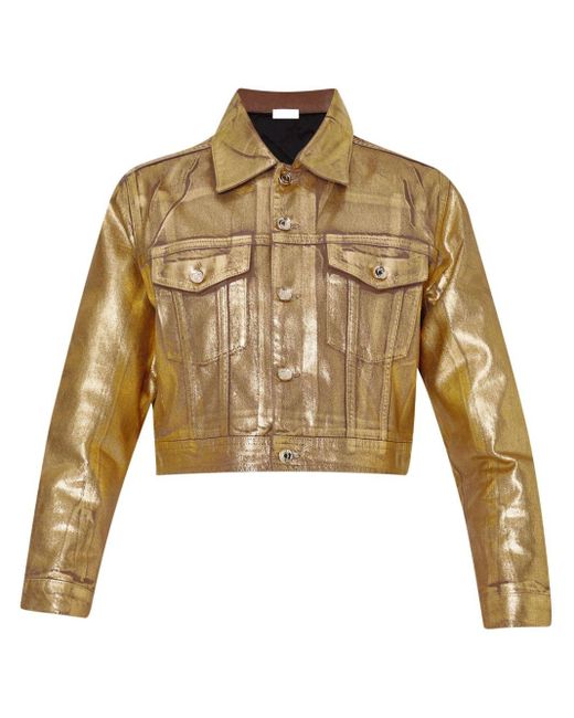 Liu Jo Natural Foil-Effect Jacket