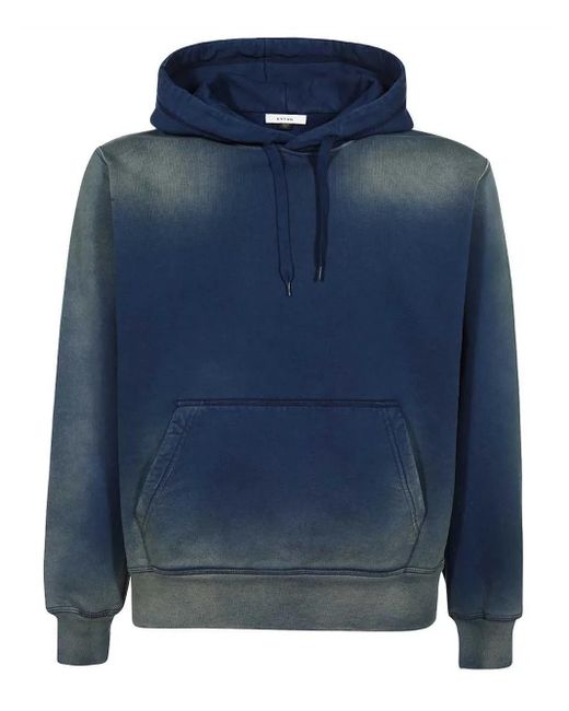 Eytys Men's Blue Cotton Hoodie